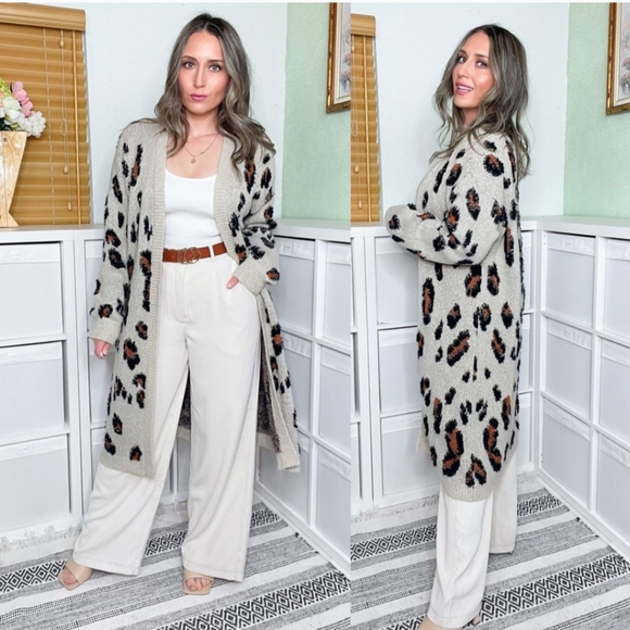 Leopard 🐆 print women's XL cardigan - Picture 9 of 16